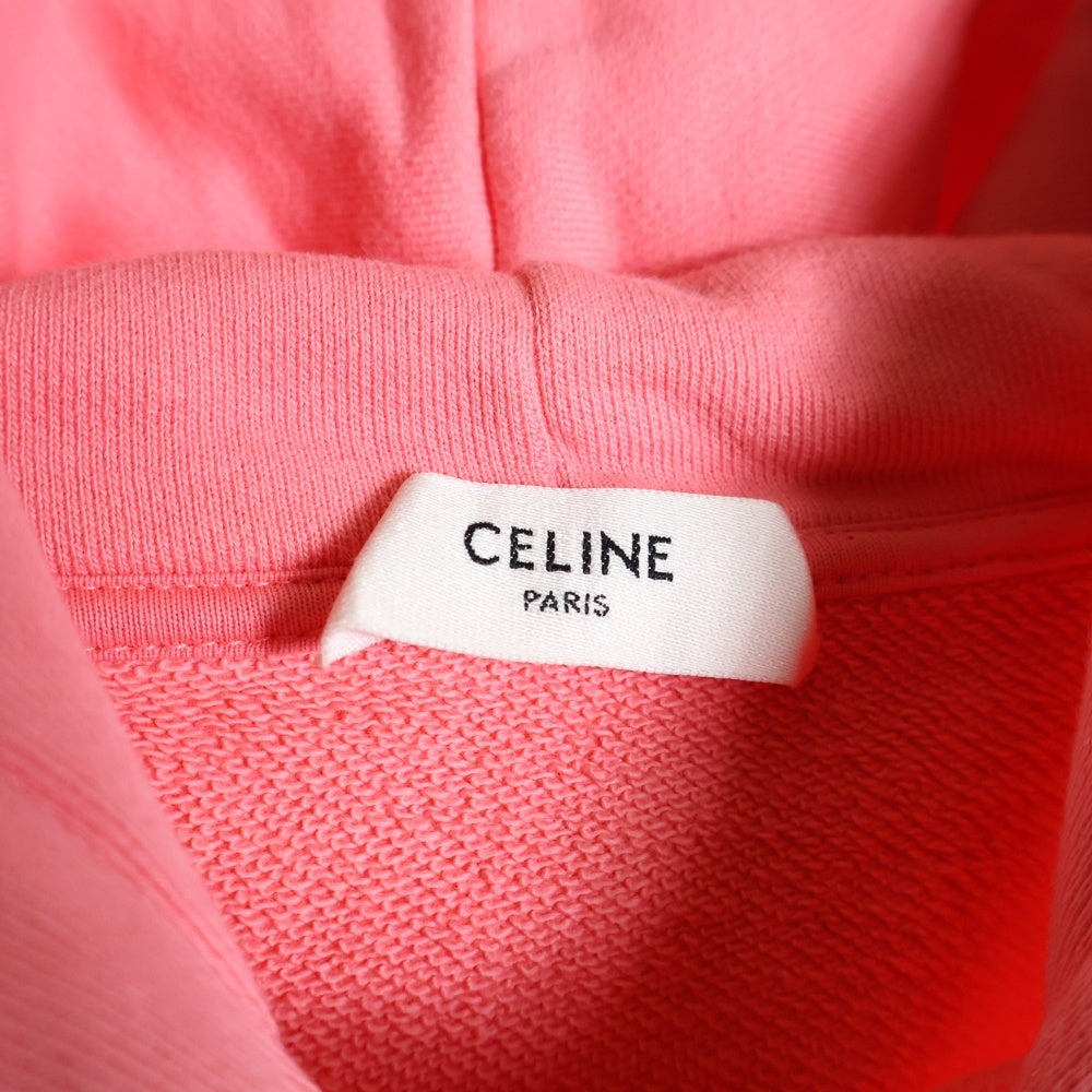 CELINE(セリーヌ) クラシックロゴプルオーバーパーカー フーディ ピンク 2Y321670Q