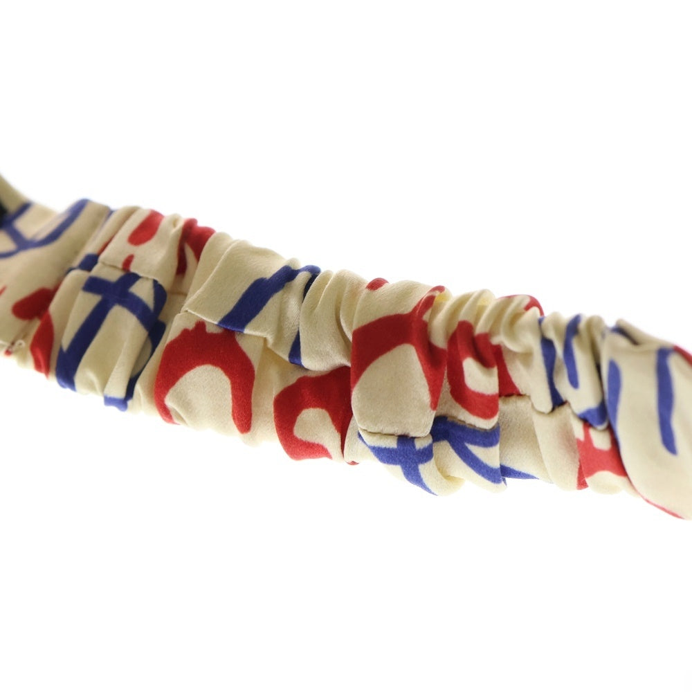 GUCCI(グッチ) Tri-Colour Ghost Star Duchessse Headband GGゴーストロゴ ヘッドバンド シルク ベージュ