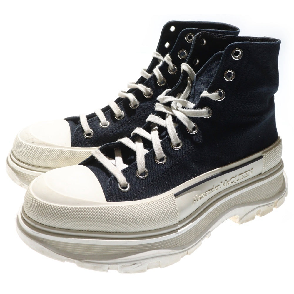 Alexander McQueen(アレキサンダーマックイーン) Tread Slick トレッドスリック ハイカットスニーカー シューズ ブラック 604254