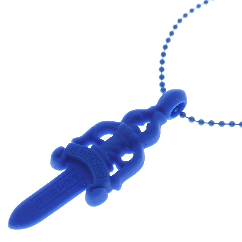 CHROME HEARTS(クロムハーツ) RUBBER LARGE DAGGER ラバーラージダガー シリコンラバーネックレス ブルー