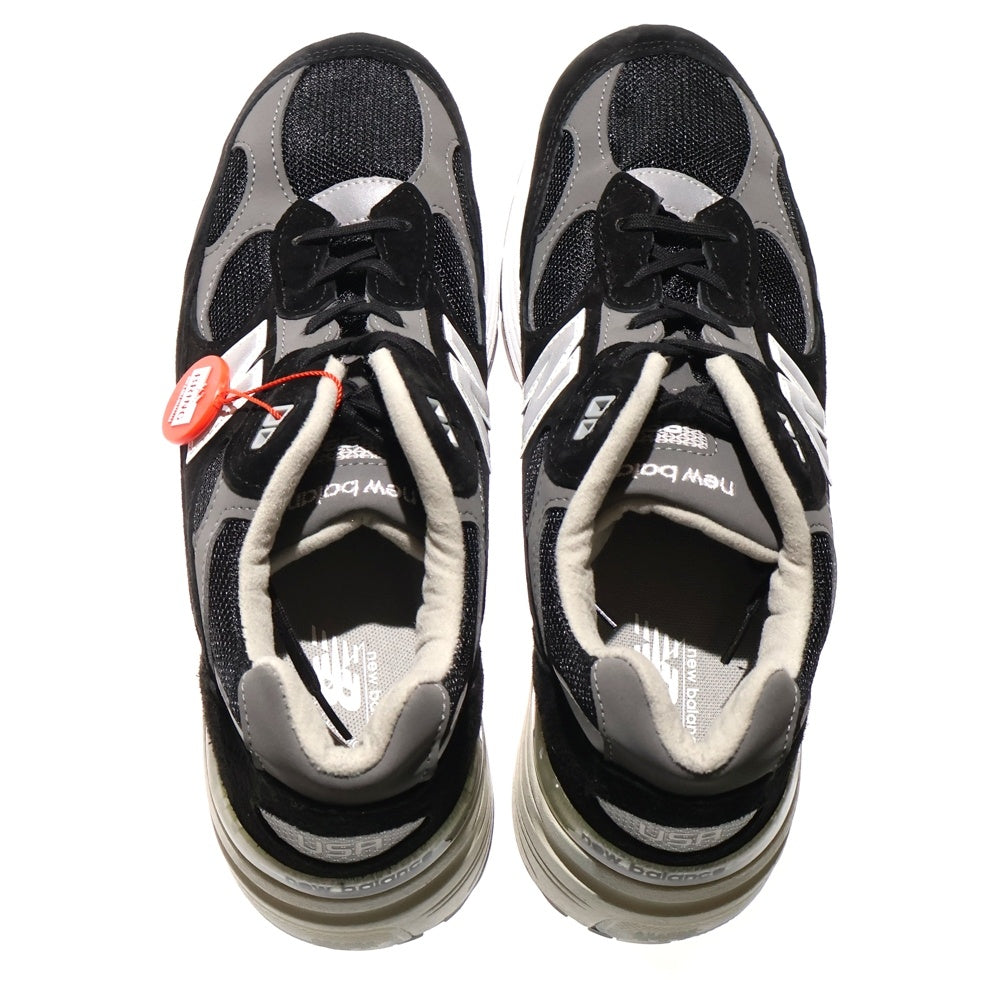 New Balance(ニューバランス) 992 Suede Mesh Low Cut Sneaker U992BK スエード メッシュ ローカットスニーカー ブラック/グレー US9/27cm