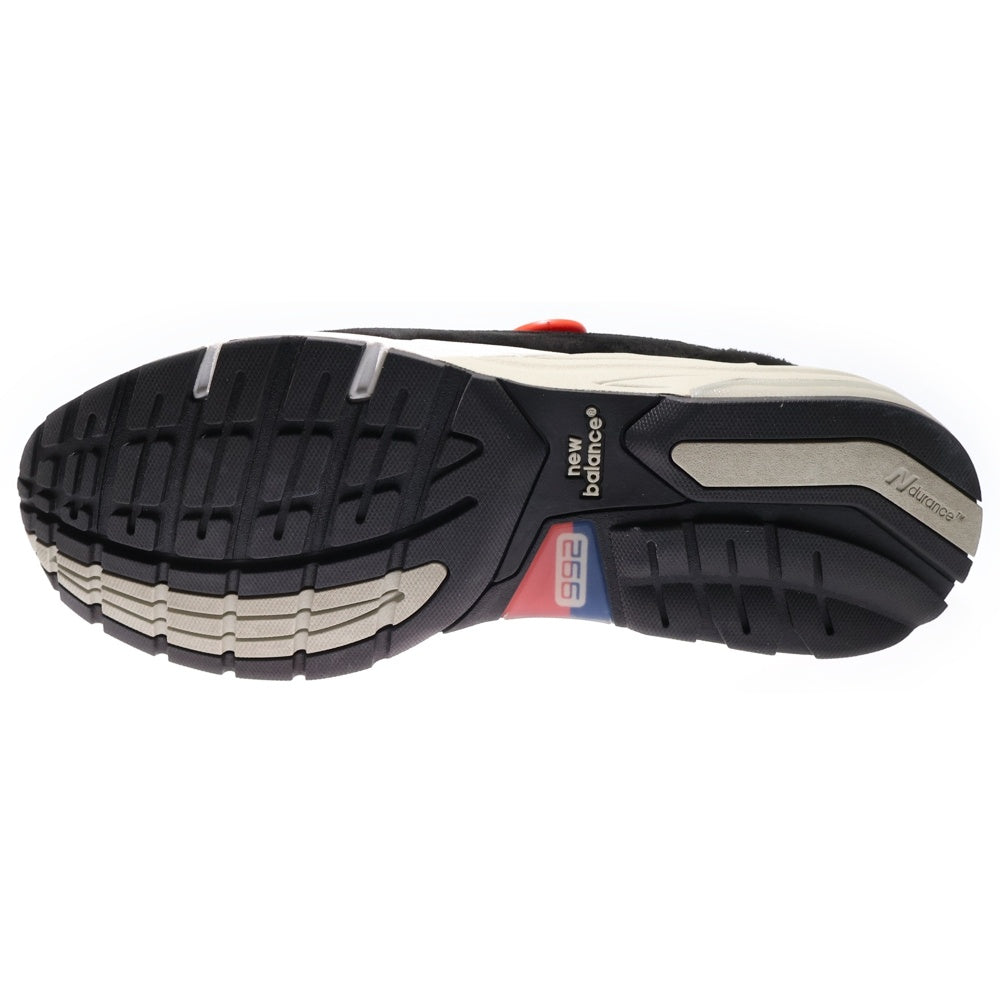 New Balance(ニューバランス) 992 Suede Mesh Low Cut Sneaker U992BK スエード メッシュ ローカットスニーカー ブラック/グレー US9/27cm