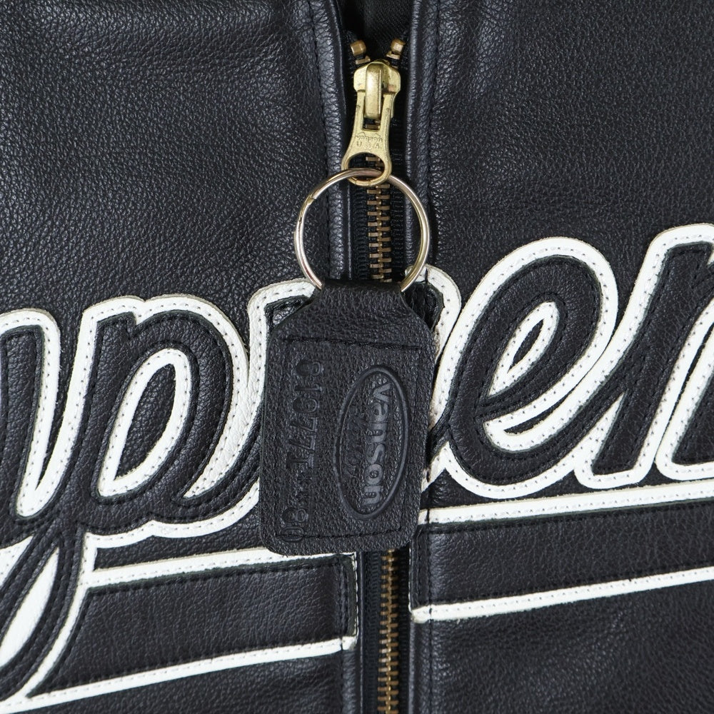 SUPREME(シュプリーム) 21SS ×Vanson Leathers Spider Web Vest ×バンソン スパイダー レザーベスト ブラック