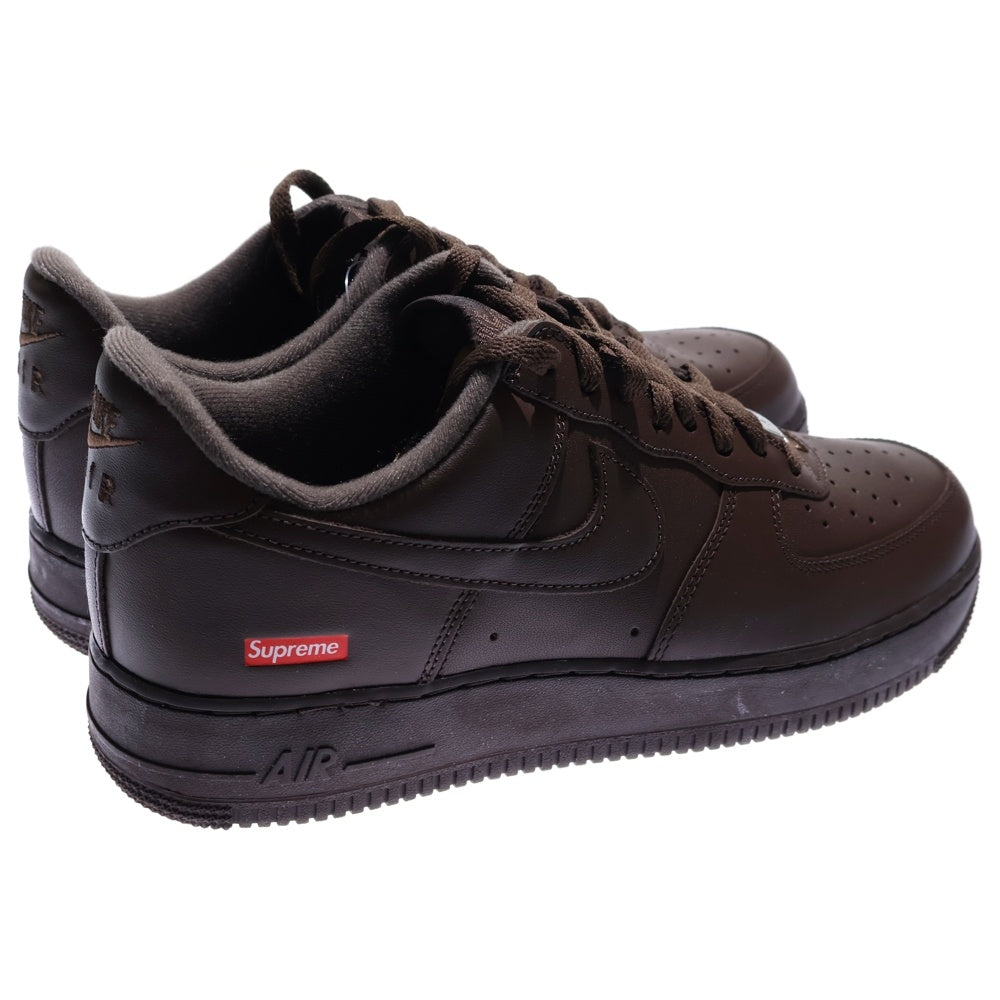 NIKE(ナイキ) ×SUPREME AIR FORCE 1 LOW BAROQUE BROWN CU9225-200 ×シュプリーム エアフォース1 ローカットスニーカー ブラウン US10/28.0cm