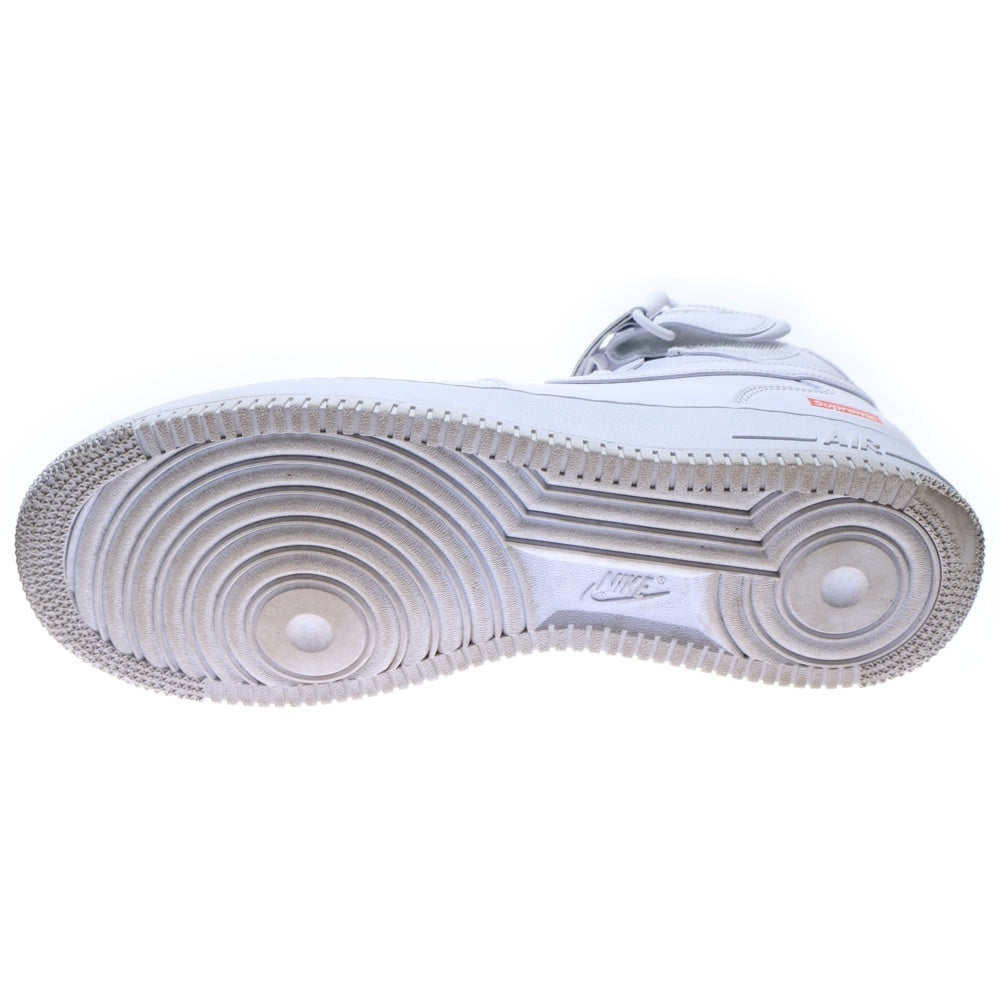 NIKE(ナイキ) ×SUPREME AIR FORCE 1 MID FZ8784-100 ×シュプリーム エアフォース 1 ミッドカットスニーカー ホワイト US10.5/28.5cm