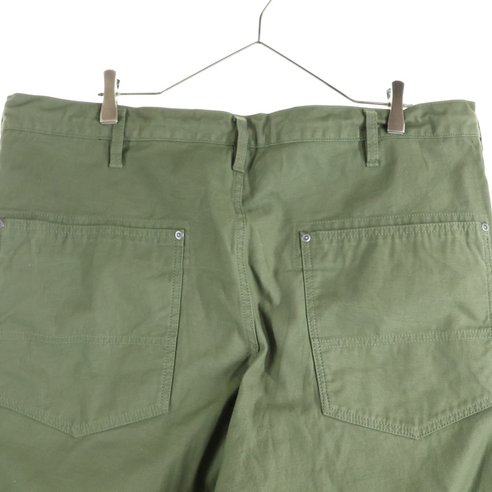 Y's(ワイズ) 23SS WIDE STRAIGHT PANTS YH-P83-071 ワイド ストレイトパンツ カーキ