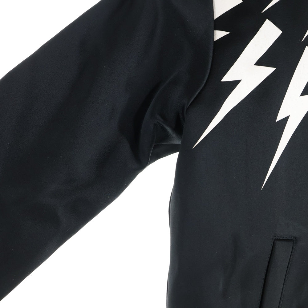 Neil Barrett(ニール バレット) サンダーボルドボンバージャケット ジップアップジャケット ブラック 016204 レディース