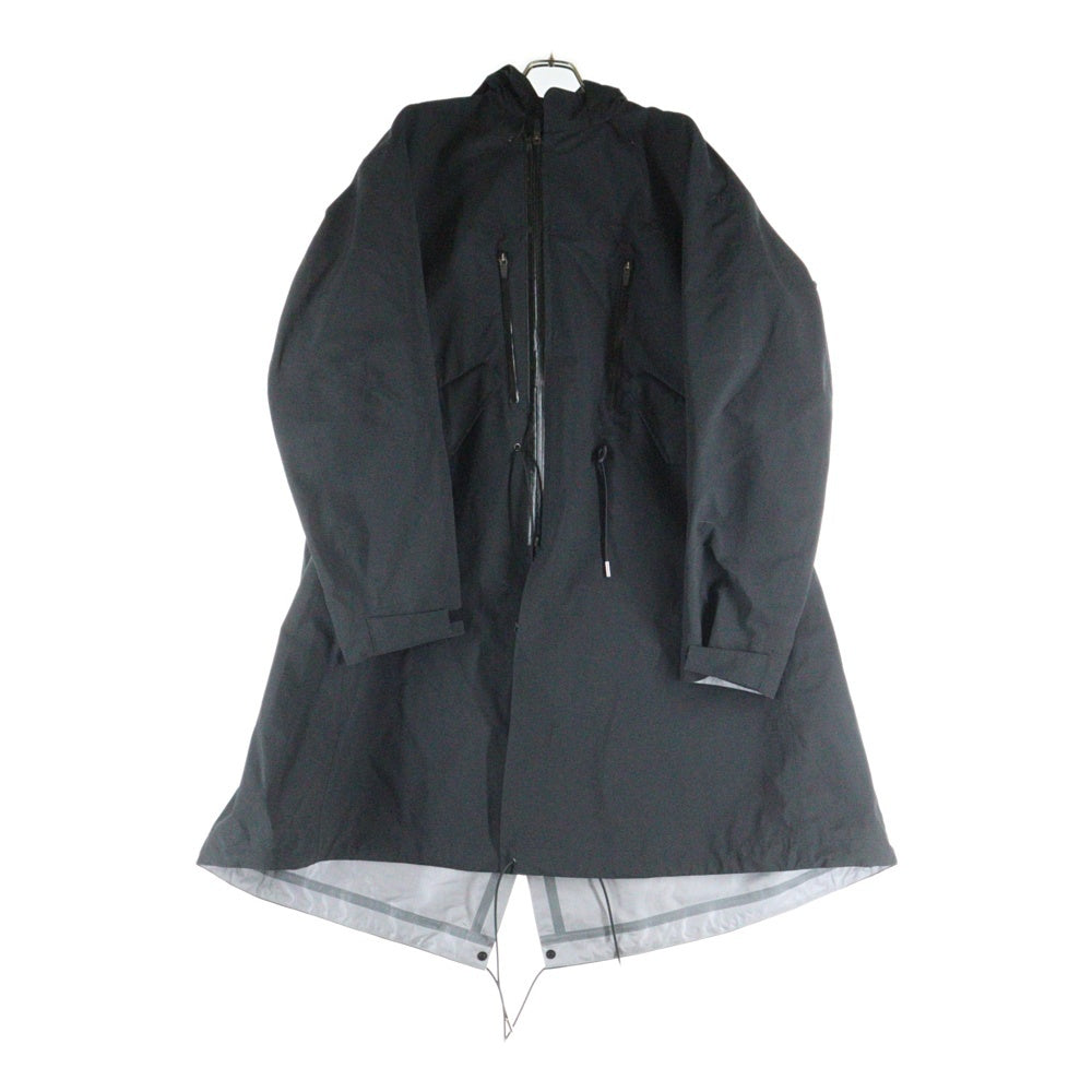 Sacai(サカイ) ウォータープルーフナイロンフーデッドコート ブラック 23-03246M