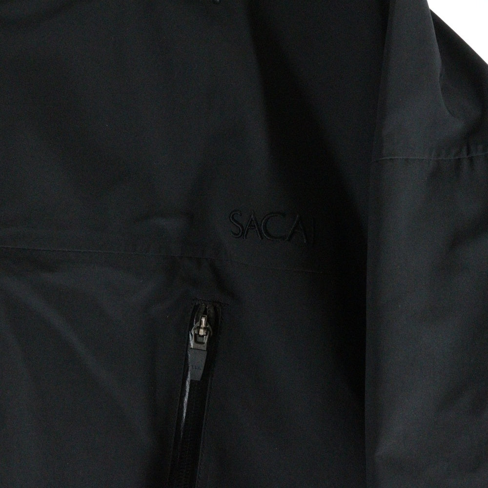 Sacai(サカイ) ウォータープルーフナイロンフーデッドコート ブラック 23-03246M