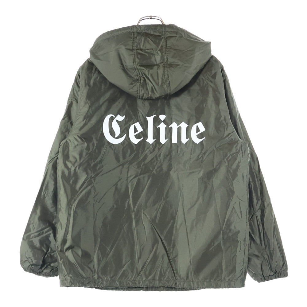 CELINE(セリーヌ) LOGO COACH JACKET ロゴプリントコーチジャケット カーキ 2W694495M
