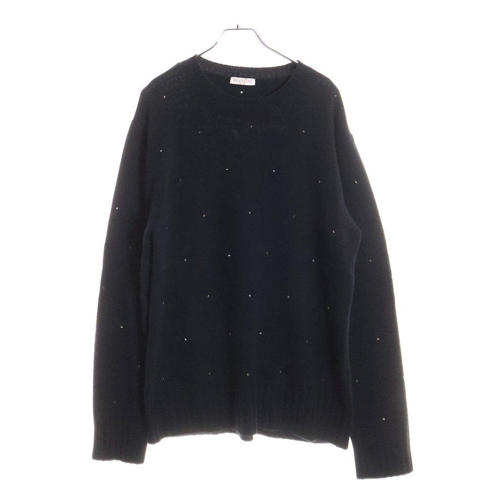 VALENTINO(ヴァレンティノ) スタッズ付きセーター ニット ブラック 1V3KC21P8MY