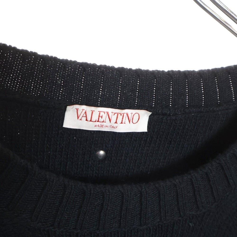 VALENTINO(ヴァレンティノ) スタッズ付きセーター ニット ブラック 1V3KC21P8MY