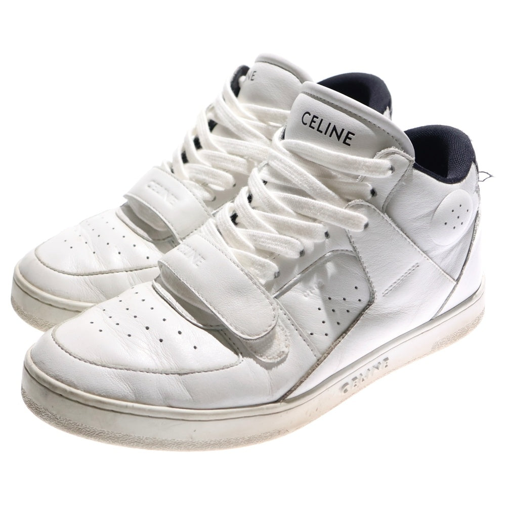 CELINE(セリーヌ) CT-02 ベルクロストラップミッドカットスニーカー シューズ ホワイト/ブラック