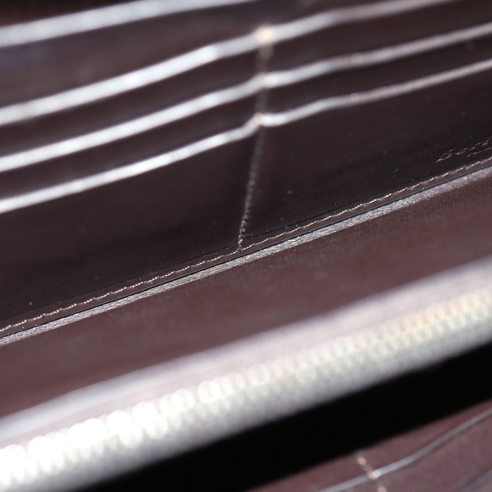 Berluti(ベルルッティ) カリグラフィ ラウンドジップレザーロングウォレット 長財布 ブラウン