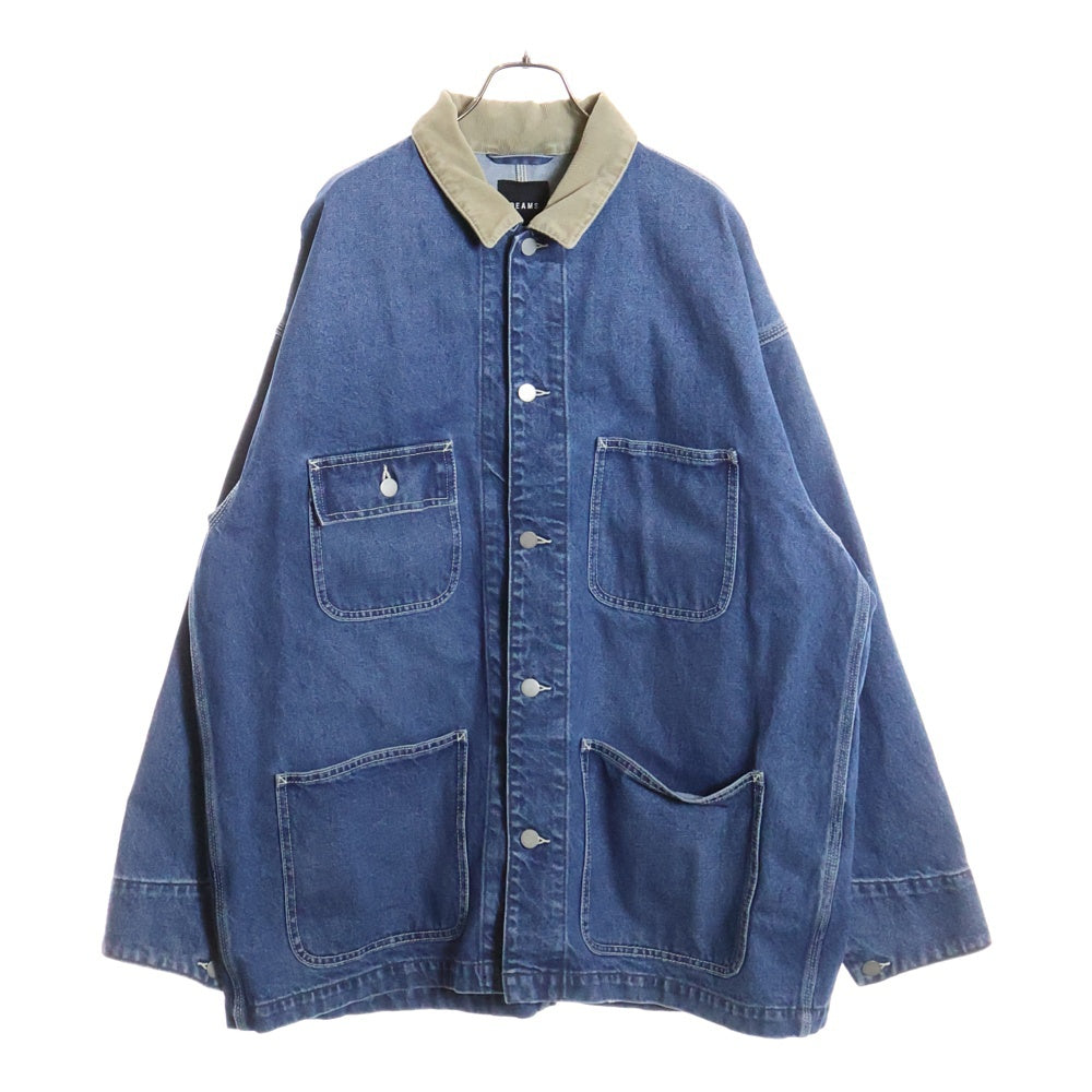 BEAMS(ビームス) 22AW ルーズフィット カバーオール デニムジャケット