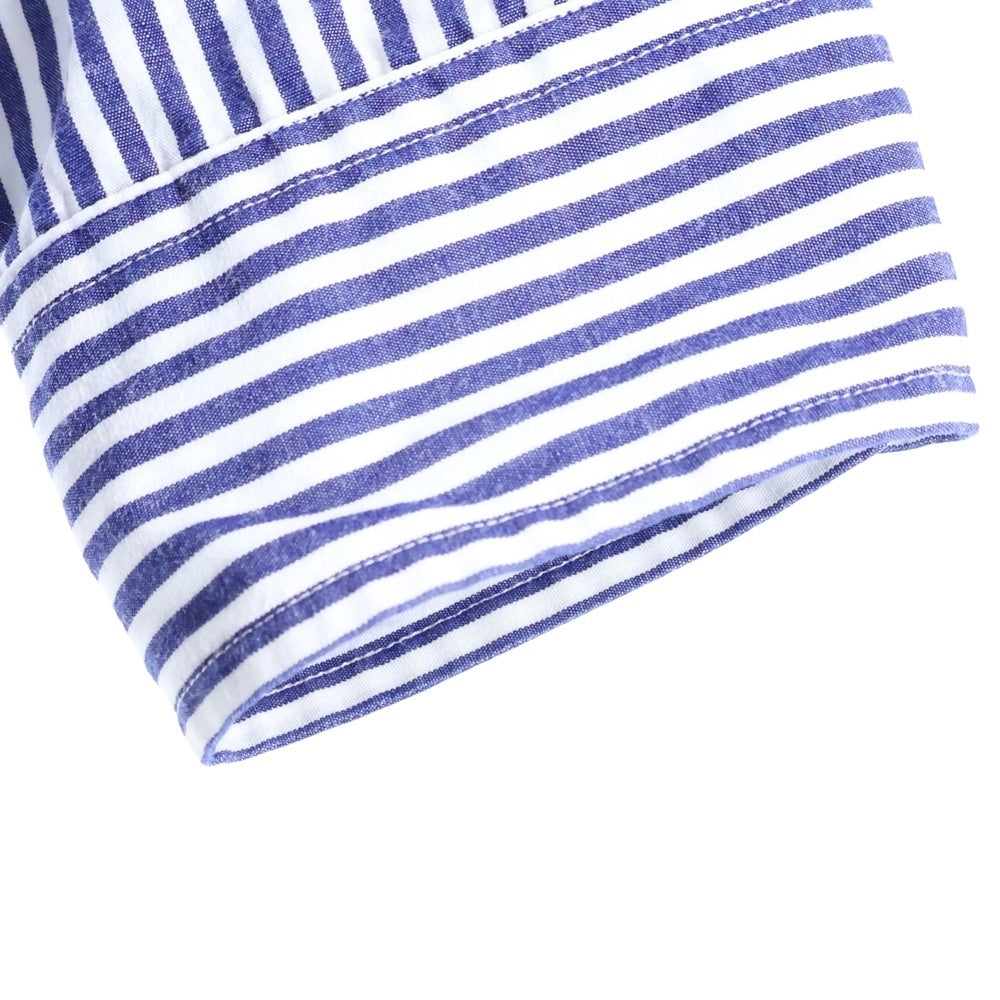 nanamica(ナナミカ) Regular Collar Stripe Wind Shirt SUGF156 ストライプ長袖シャツ ネイビー/ホワイト
