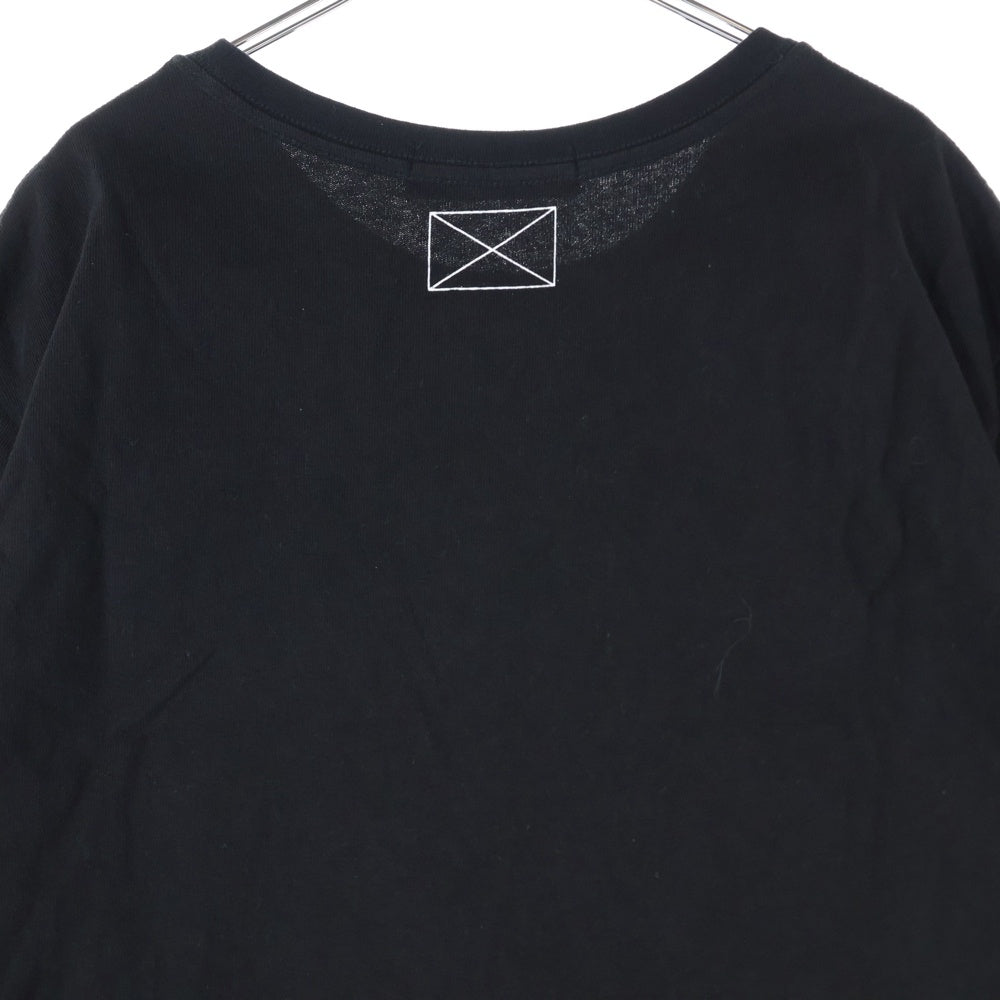 MLVINCE(メルヴィンス) Classic Logo Tee フロントワンポイントロゴクルーネック半袖Tシャツカットソー ブラック