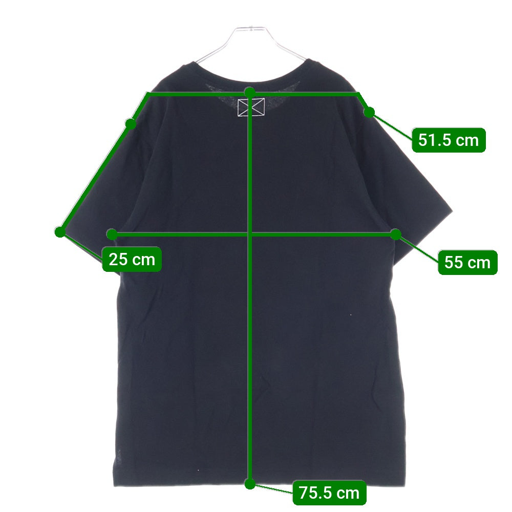 MLVINCE(メルヴィンス) Classic Logo Tee フロントワンポイントロゴクルーネック半袖Tシャツカットソー ブラック