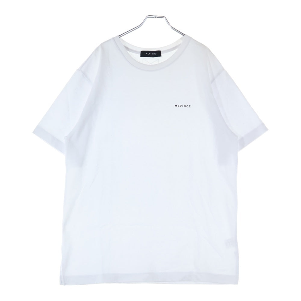 MLVINCE(メルヴィンス) Classic Logo Tee フロントワンポイントロゴクルーネック半袖Tシャツカットソー ホワイト