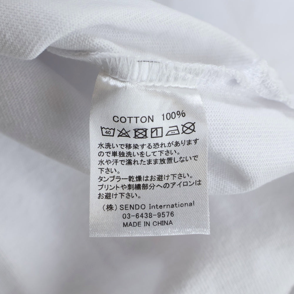 MLVINCE(メルヴィンス) Classic Logo Tee フロントワンポイントロゴクルーネック半袖Tシャツカットソー ホワイト