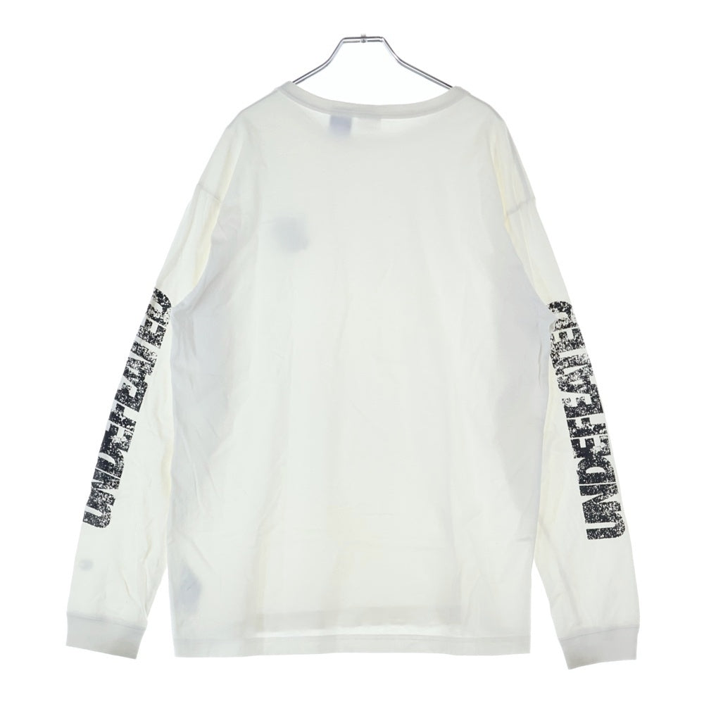 CHAMPION(チャンピオン) ×UNDEFEATED アームロゴ クルーネック長袖Tシャツカットソー ホワイト C8-V405