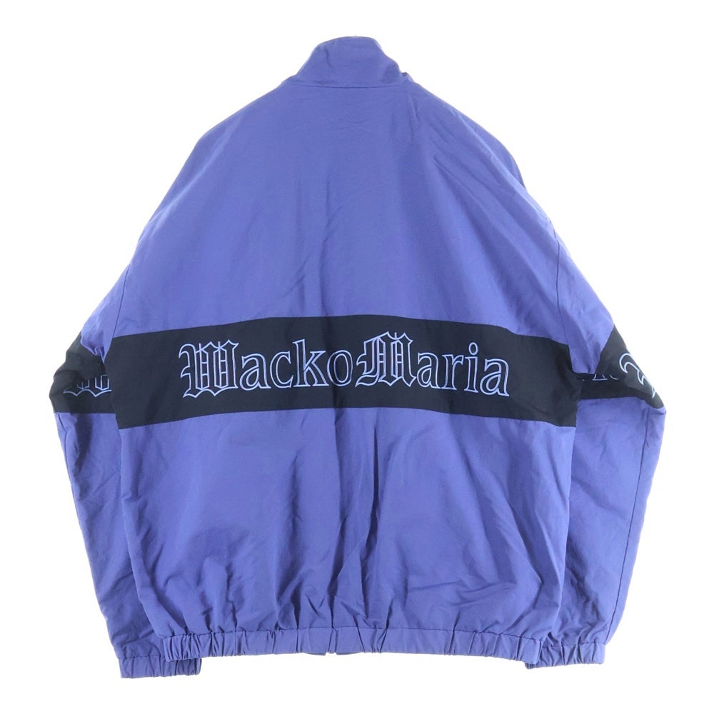 WACKO MARIA(ワコマリア) 24SS Track Jacket 24SS-WHO-TJ02 ロゴ トラックジャケット ジップジャケット パープル/ブラック