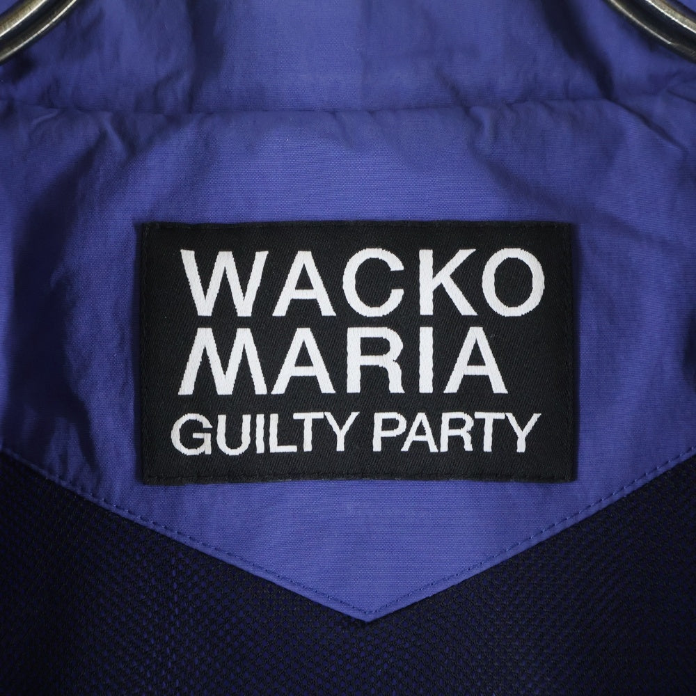WACKO MARIA(ワコマリア) 24SS Track Jacket 24SS-WHO-TJ02 ロゴ トラックジャケット ジップジャケット パープル/ブラック