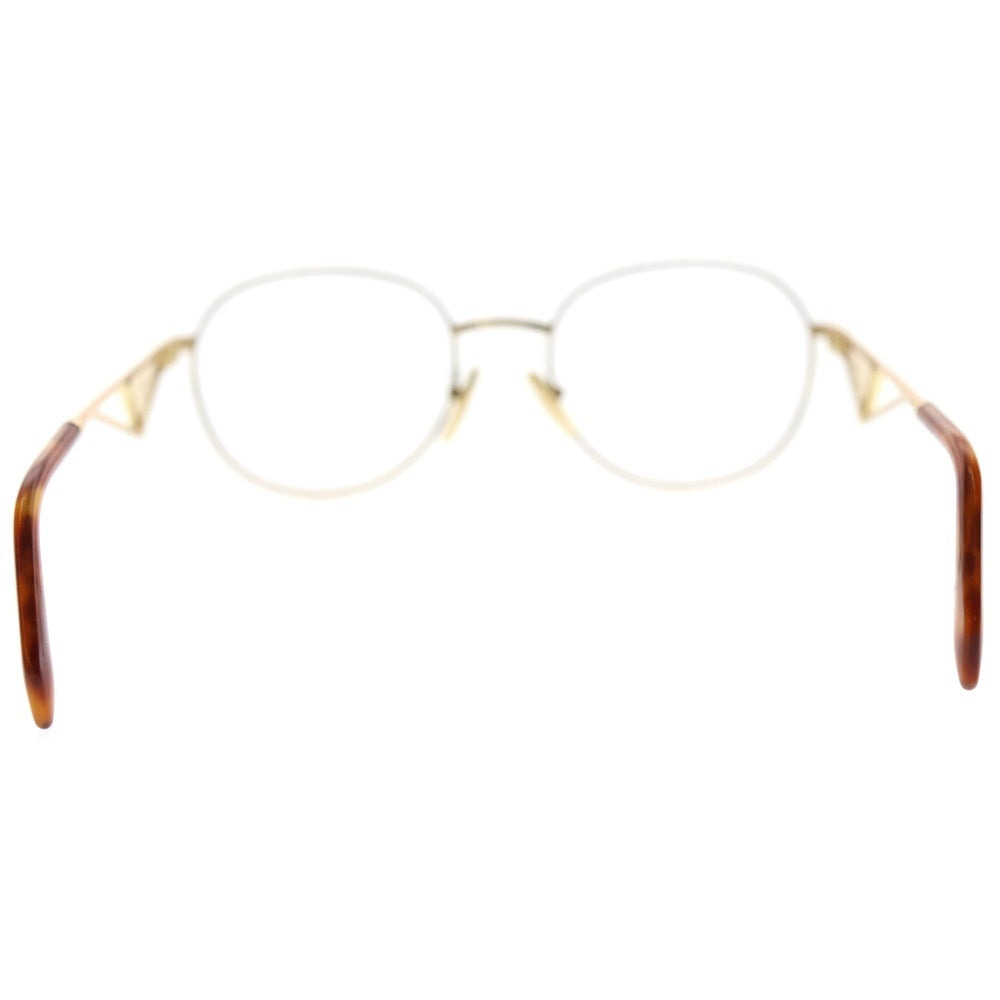 PRADA(プラダ) ボストン メタルフレーム トライアングルロゴ アイウェア 眼鏡 ゴールド/ブラウン 52□19‐140 VPR A50 5AK-101