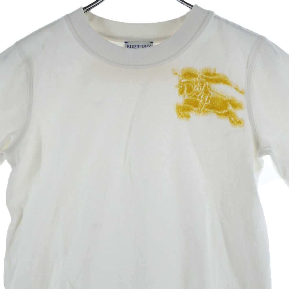 BURBERRY(バーバリー) 25SS EKD Logo Crewneck Tee 8090643 グラフィックロゴプリント クルーネック半袖Tシャツカットソー ホワイト レディース