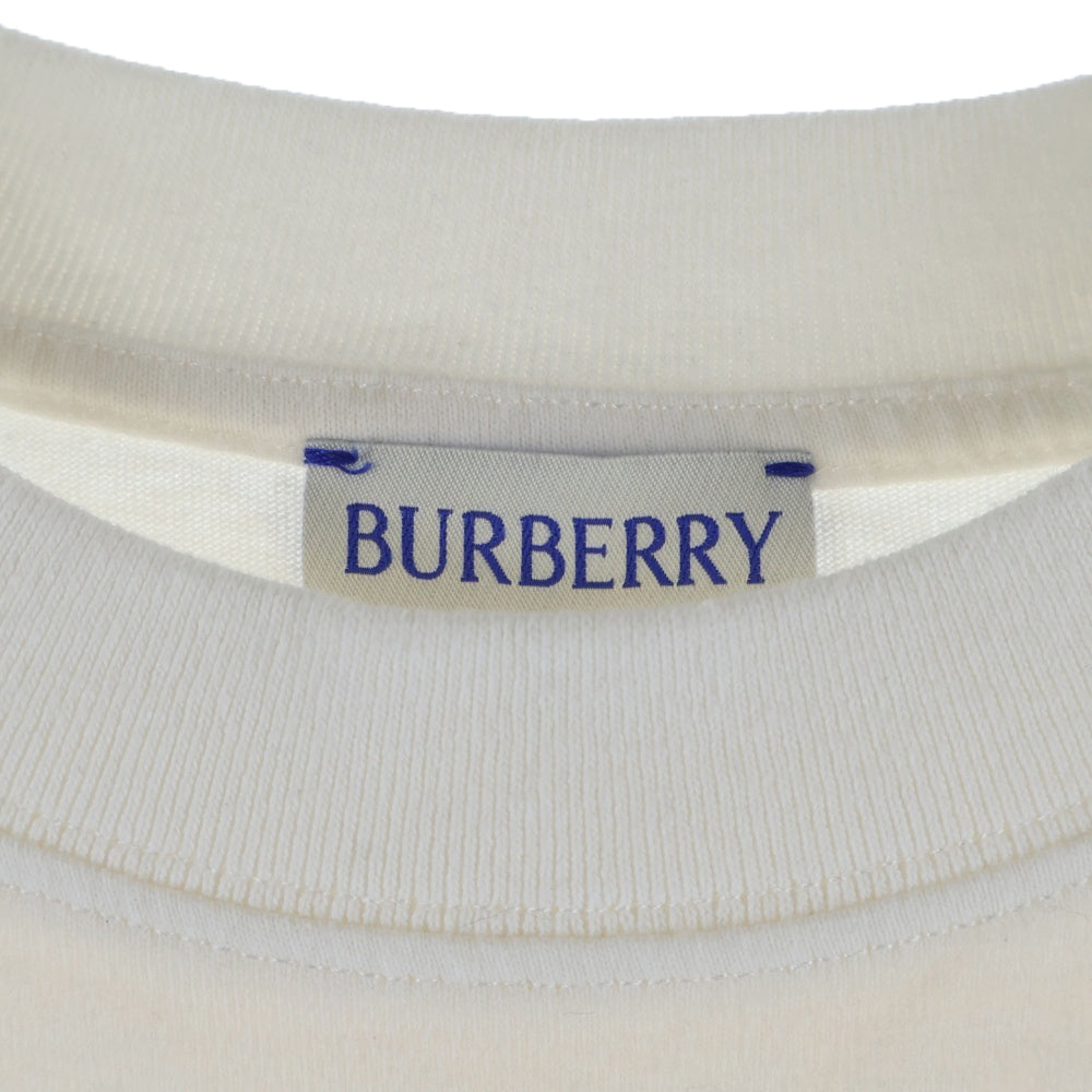 BURBERRY(バーバリー) 25SS EKD Logo Crewneck Tee 8090643 グラフィックロゴプリント クルーネック半袖Tシャツカットソー ホワイト レディース