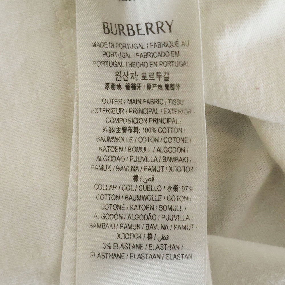 BURBERRY(バーバリー) 25SS EKD Logo Crewneck Tee 8090643 グラフィックロゴプリント クルーネック半袖Tシャツカットソー ホワイト レディース