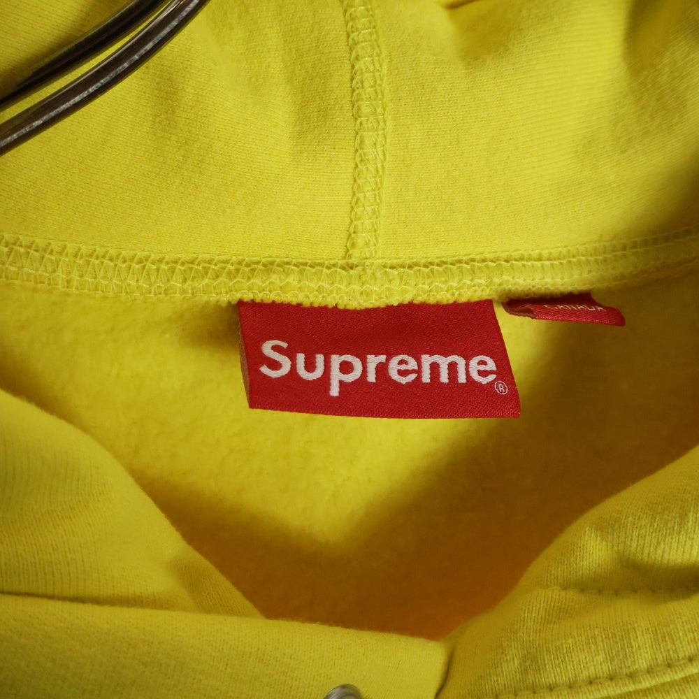 SUPREME(シュプリーム) 20AW Cross Box Logo Hooded Sweatshirt クロス ボックスロゴ刺繍 プルオーバースウェットパーカー フーディー イエロー
