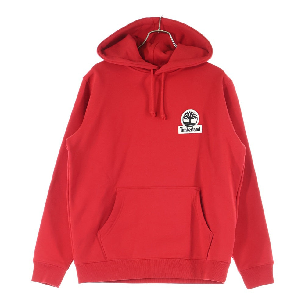 SUPREME(シュプリーム) 16AW ×Timberland LOGO SWEATSHIRTS ティンバーランド ロゴ刺繍プルオーバースウェットパーカー フーディー レッド