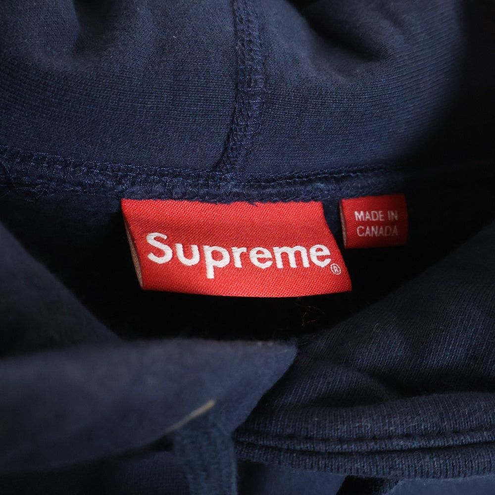 SUPREME(シュプリーム) 14AW Tonal Box Logo Pullover ボックスロゴプルオーバーパーカー フーディー ネイビー