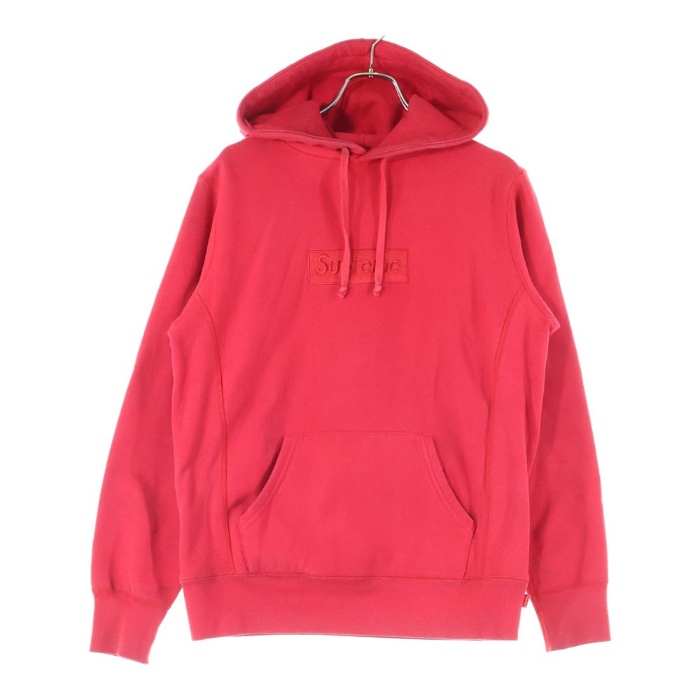 SUPREME(シュプリーム) 14AW Tonal Box Logo Pullover ボックスロゴプルオーバーパーカー フーディー レッド