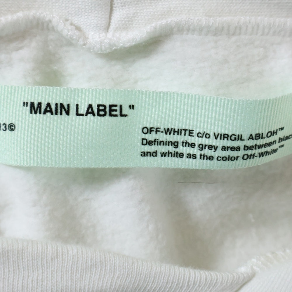 OFF-WHITE(オフホワイト) カラヴァッジォプリントプルオーバースウェットパーカー フーディー ホワイト OMBB029F18A54002