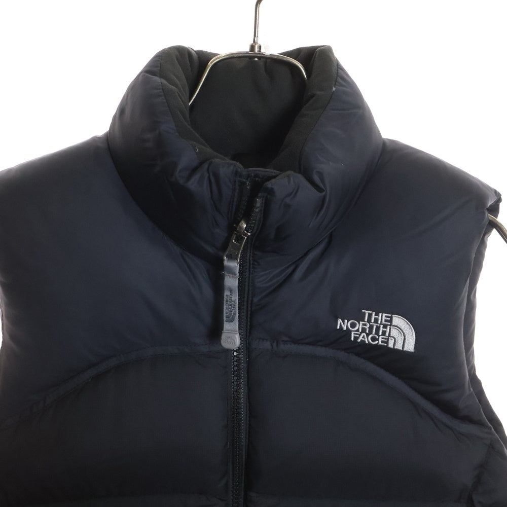 THE NORTH FACE(ザノースフェイス) LOGO DOWN VEST ロゴ刺繍ダウンベスト ブラック NDW00359
