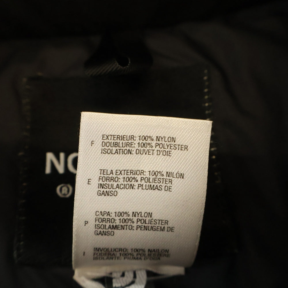 THE NORTH FACE(ザノースフェイス) LOGO DOWN VEST ロゴ刺繍ダウンベスト ブラック NDW00359