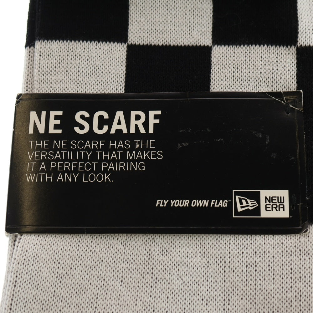 NEW ERA(ニューエラ) NE SCARF ロゴスカーフ ブラック/グレー