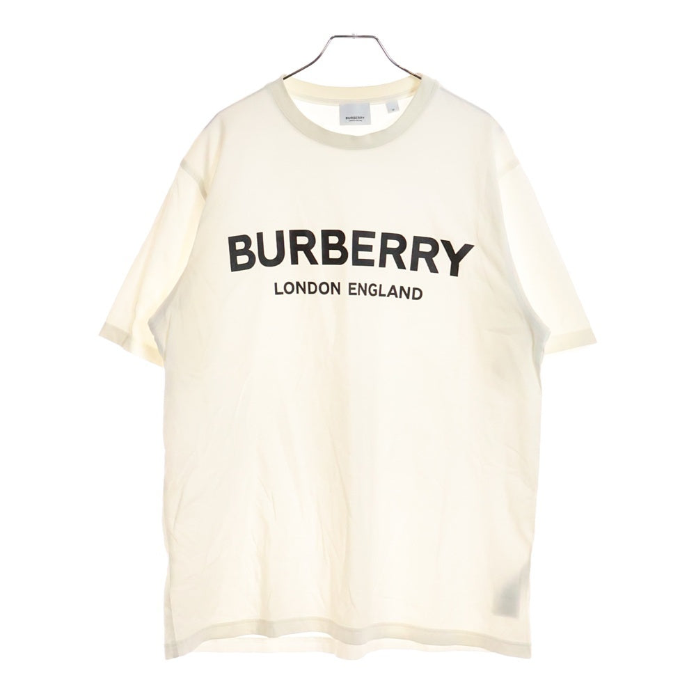 BURBERRY(バーバリー) LOGO PRINT TEE 8026017 フロントロゴプリント クルーネック半袖Tシャツカットソー ホワイト