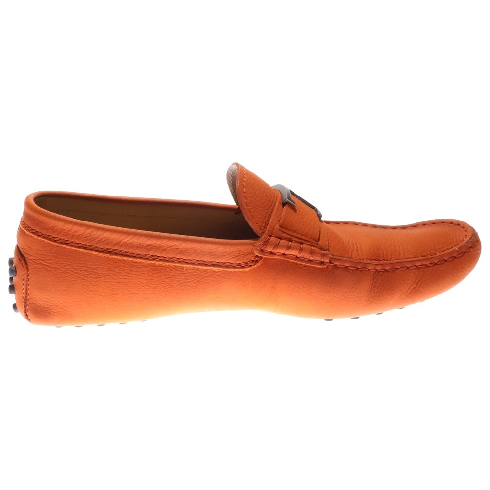 TOD'S(トッズ) T金具 レザー ローファー ドレスシューズ オレンジ