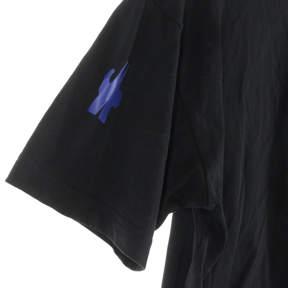 MONCLER(モンクレール) T-SHIRT MANICA CORTA H20978C00005 フロントロゴクルーネック半袖Tシャツカットソー ブラック