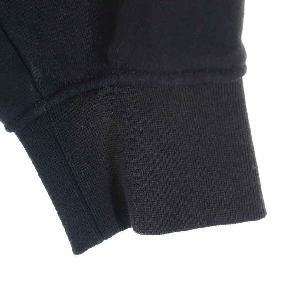 McQ Alexander McQueen(マックキューアレキサンダーマックイーン) L11 Dawn Hoodie 624727 RTT19 フロントロゴプリントプルオーバーパーカー フーディ ブラック