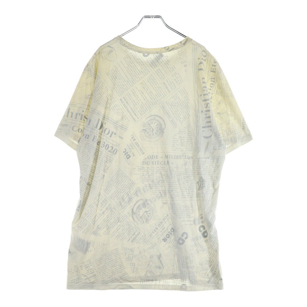 Dior HOMME(ディオールオム) 20SS × DANIEL ARSHAM T-SHIRT 023J600C0589 ダニエルアーシャム 総柄プリントクルーネック半袖Tシャツカットソー ホワイト