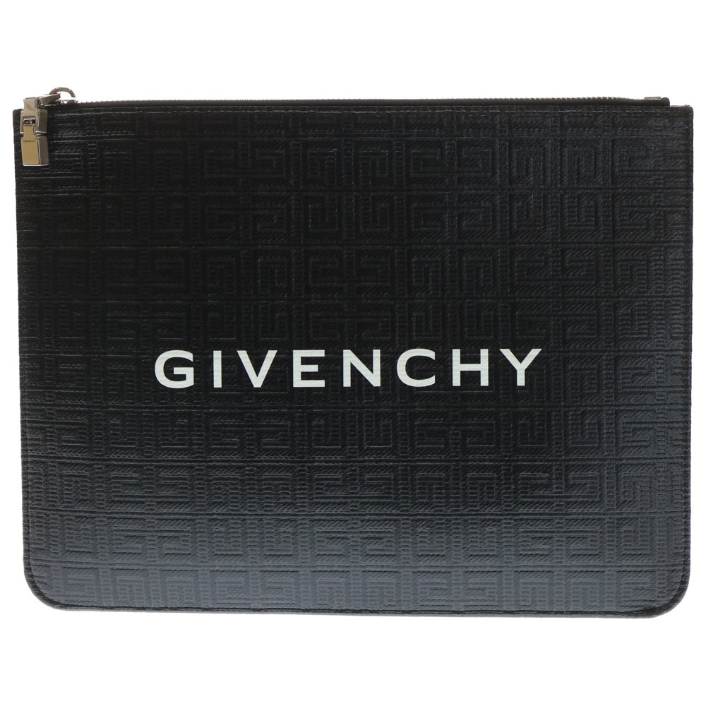 GIVENCHY(ジバンシィ) 4Gマイクロレザー フロントロゴ クラッチバッグ ブラック BK60D4K1LQ レディース
