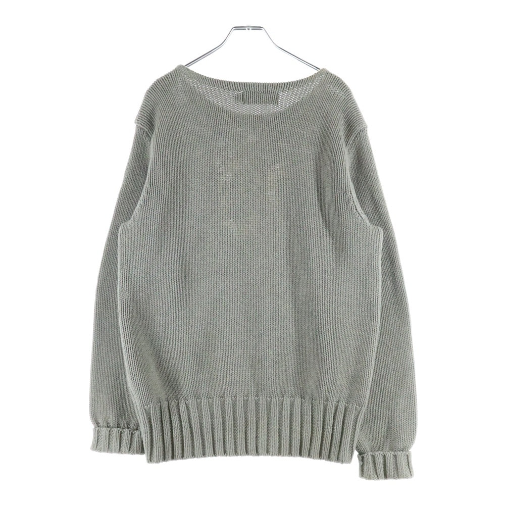 POLO RALPH LAUREN(ポロラルフローレン) COTTON SWEATER コットンロゴセーター ニット グレー