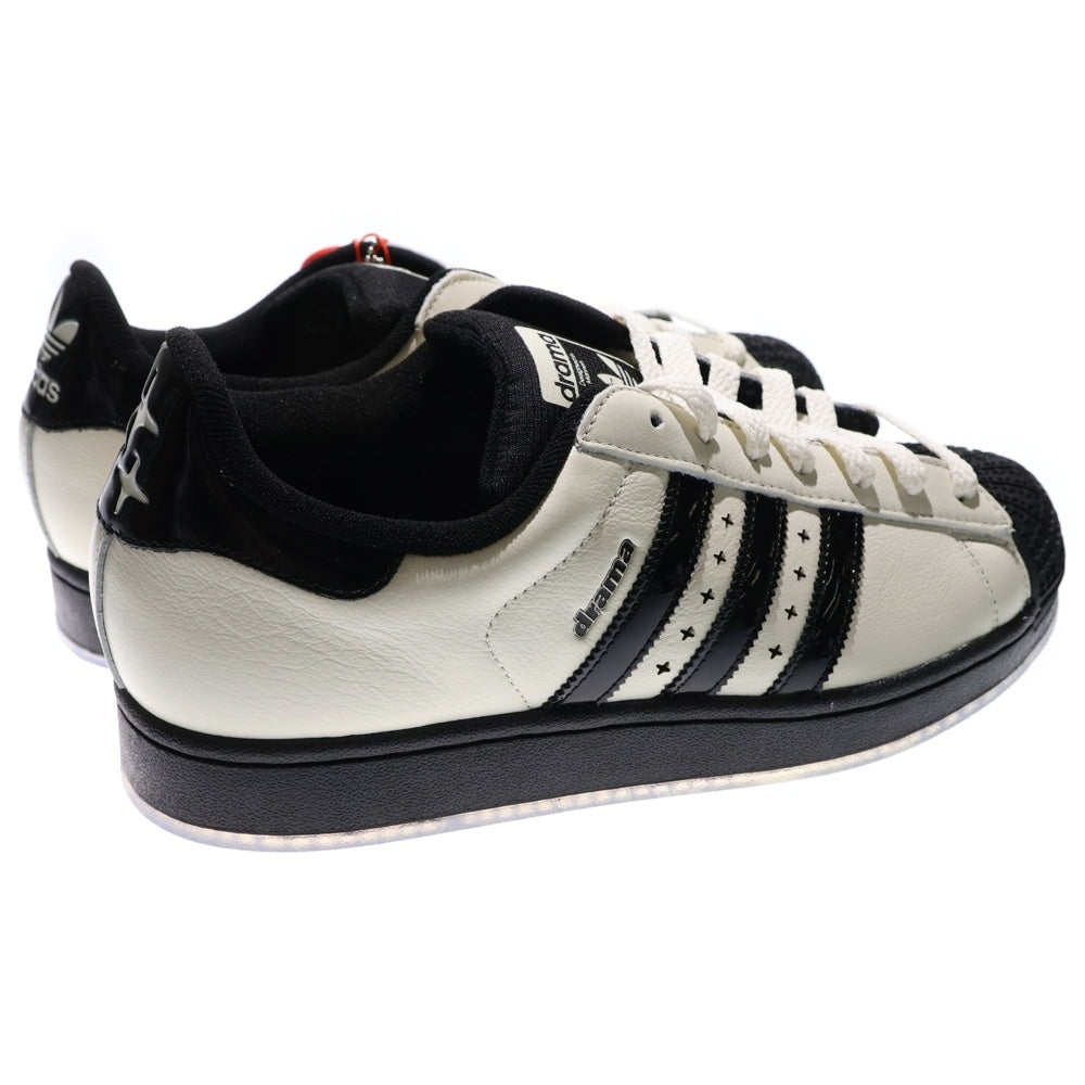 adidas(アディダス) ×Drama Call Originals Superstar 2 Low Cut Sneakers JP8383 ×ドラマコール スーパースター2 ローカットスニーカー US10/28cm ブラック/ホワイト