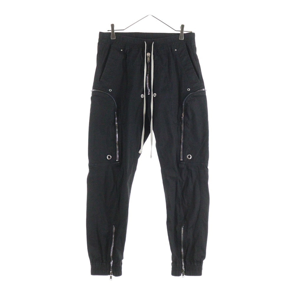 Rick Owens(リックオウエンス) 23AW BAUHAUS CARGO PANTS RU02C7377-TE バウハウス カーゴパンツ ドローコード ジップポケット ブラック