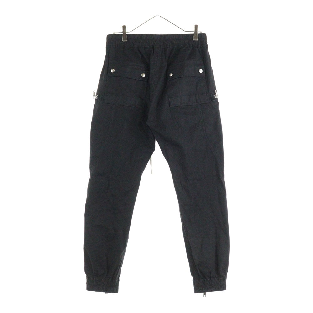 Rick Owens(リックオウエンス) 23AW BAUHAUS CARGO PANTS RU02C7377-TE バウハウス カーゴパンツ ドローコード ジップポケット ブラック