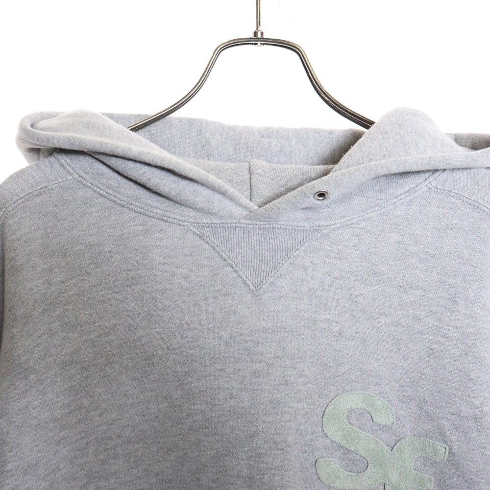 Sacai(サカイ) ×Fragment Design Logo Hoodie 21‐0315S ×フラグメント デザイン ロゴ プルオーバーパーカー フーディー グレー